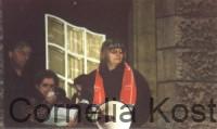 Peter Rickers und Ursula Borchert auf dem Balkon des Stellinger Rathauses 1999